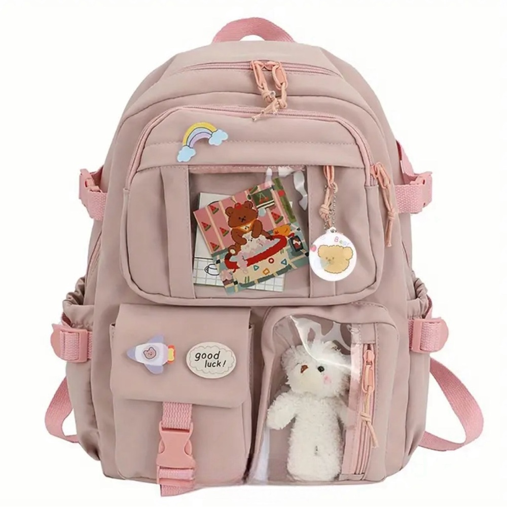 NWT AD Girl’s School Backpack. Young Ladies College Laptop Backpacks 16” Pink